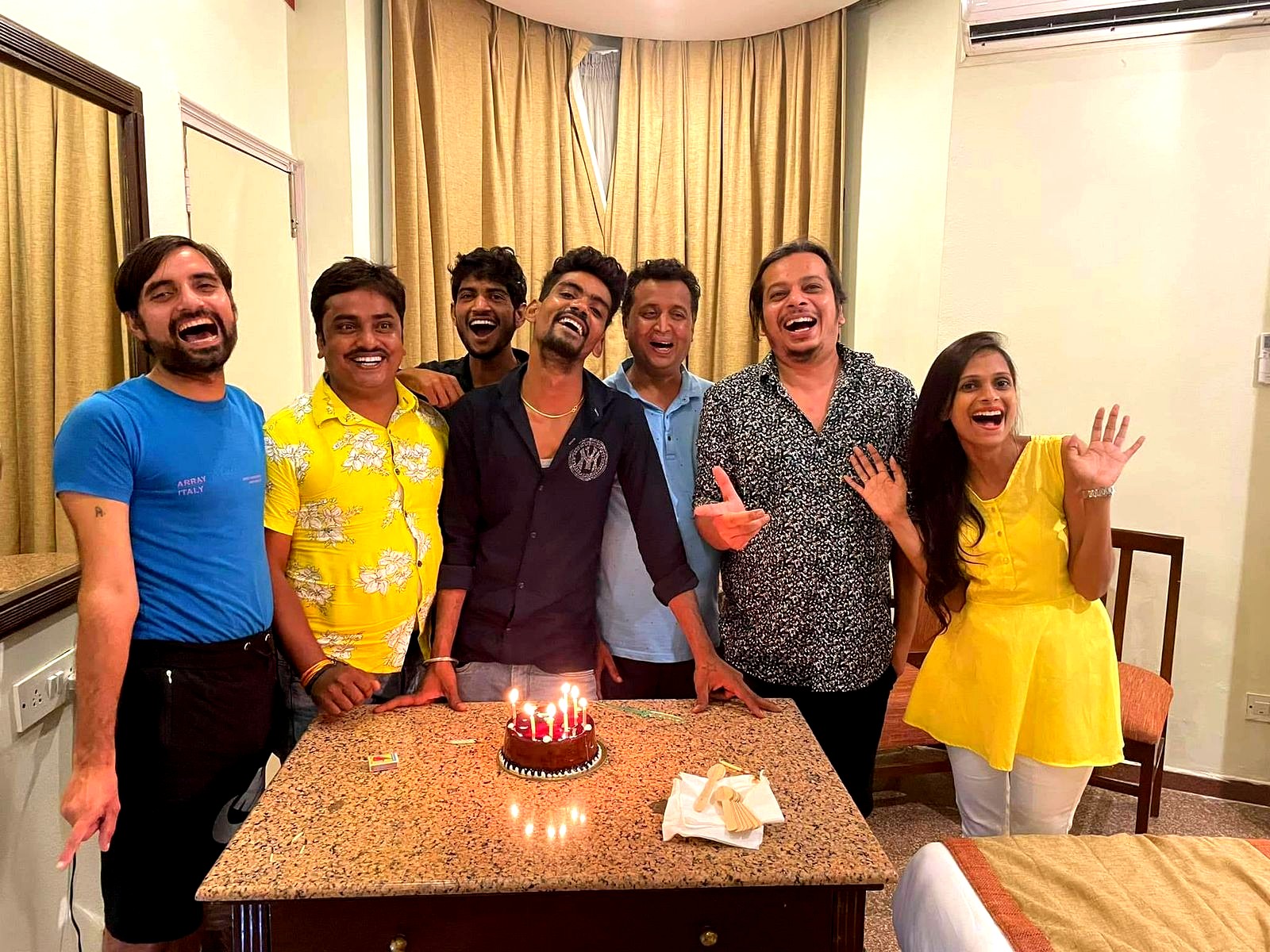 Poem Techno team celebrating 12th company anniversary